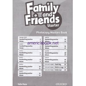 Family and Friends Starter Photocopy Masters Book
