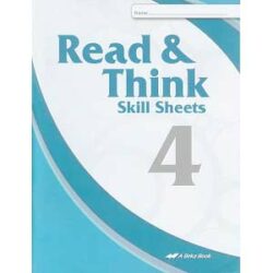Read & Think Skill Sheets Abeka Grade 4